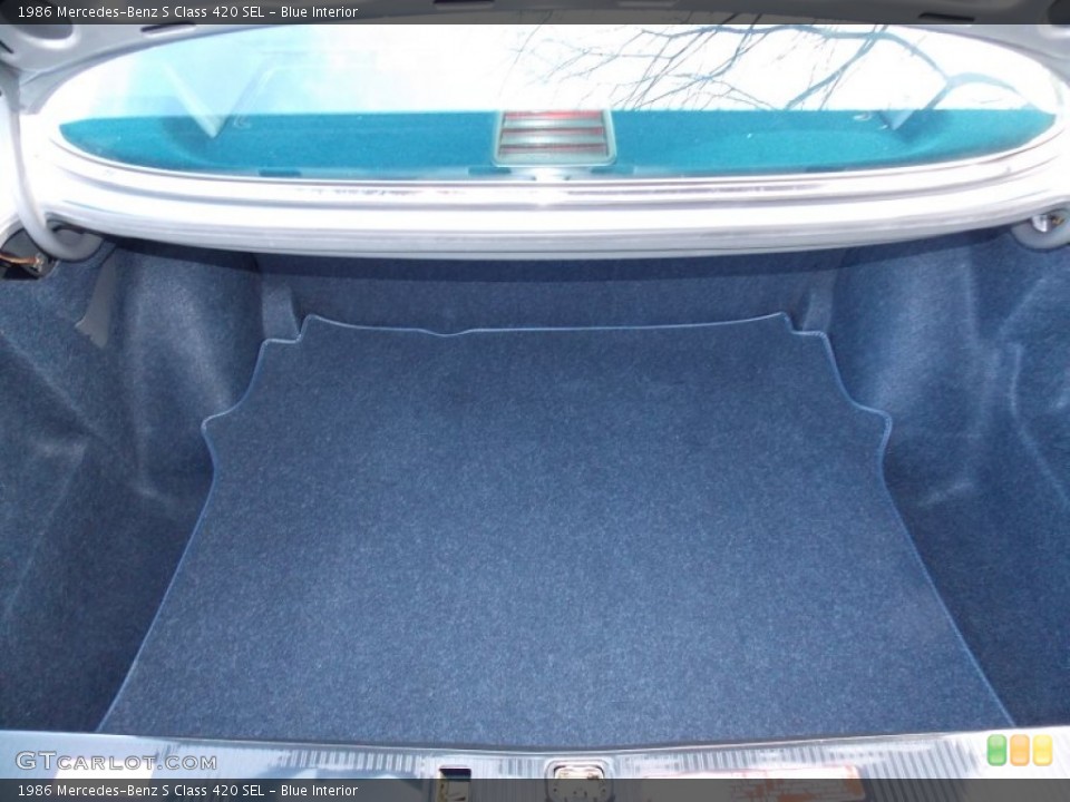 Blue Interior Trunk for the 1986 Mercedes-Benz S Class 420 SEL #87991425