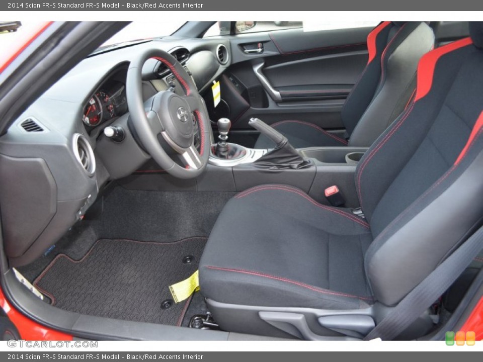 Black/Red Accents Interior Front Seat for the 2014 Scion FR-S  #87993480