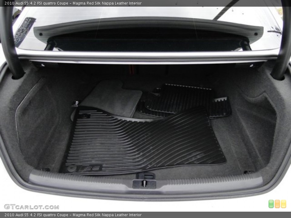Magma Red Silk Nappa Leather Interior Trunk for the 2010 Audi S5 4.2 FSI quattro Coupe #88000872