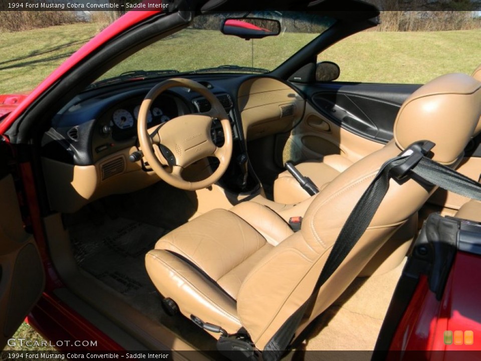 Saddle Interior Photo for the 1994 Ford Mustang Cobra Convertible #88004540