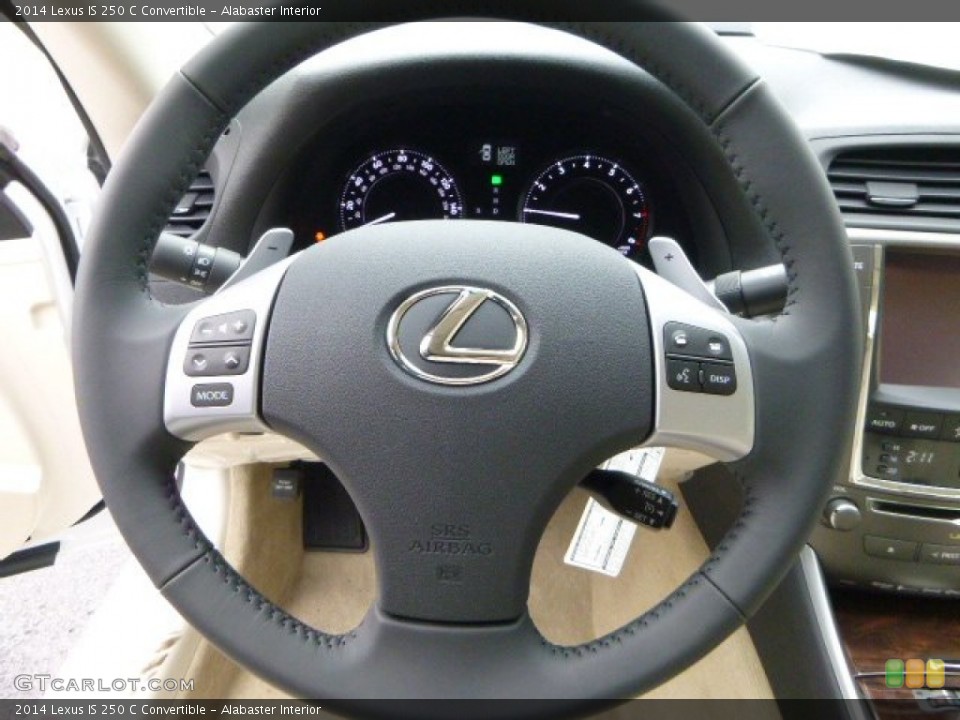 Alabaster Interior Steering Wheel for the 2014 Lexus IS 250 C Convertible #88008077