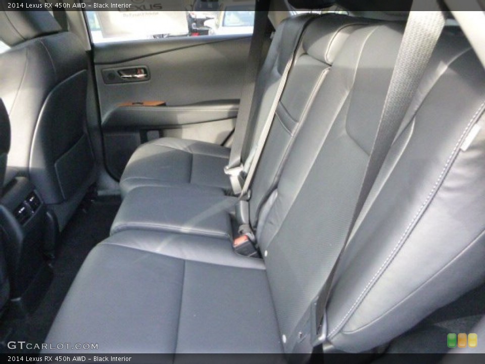 Black Interior Rear Seat for the 2014 Lexus RX 450h AWD #88009280