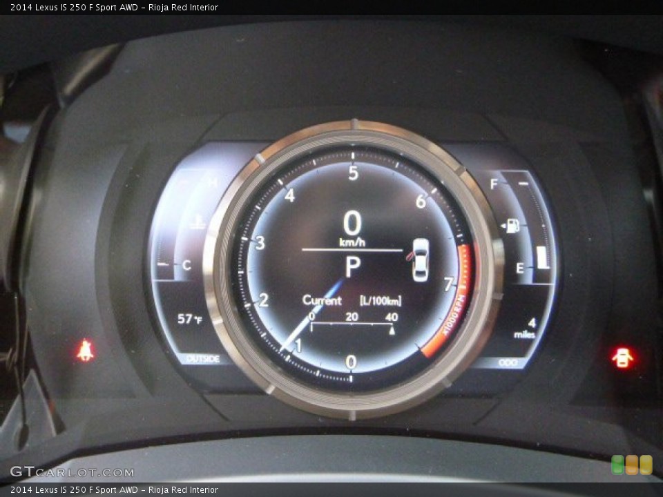 Rioja Red Interior Gauges for the 2014 Lexus IS 250 F Sport AWD #88009841