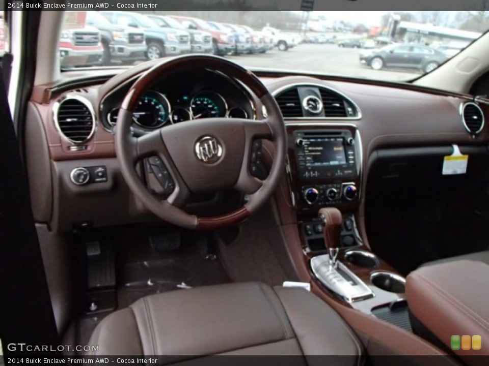 Cocoa Interior Prime Interior for the 2014 Buick Enclave Premium AWD #88015244