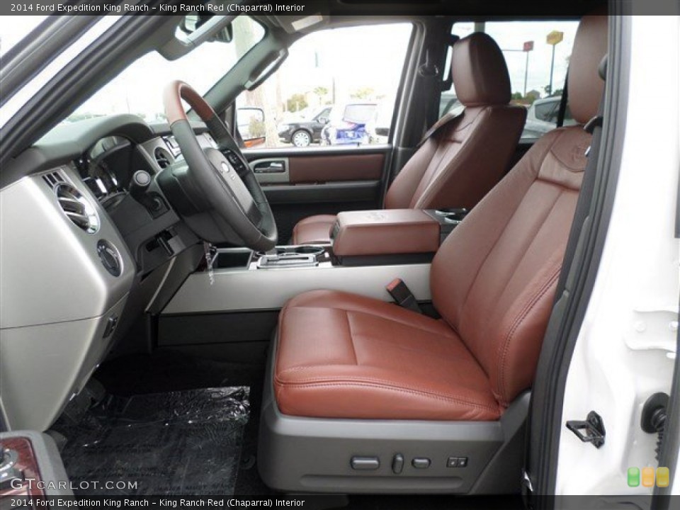 King Ranch Red (Chaparral) Interior Front Seat for the 2014 Ford Expedition King Ranch #88018227