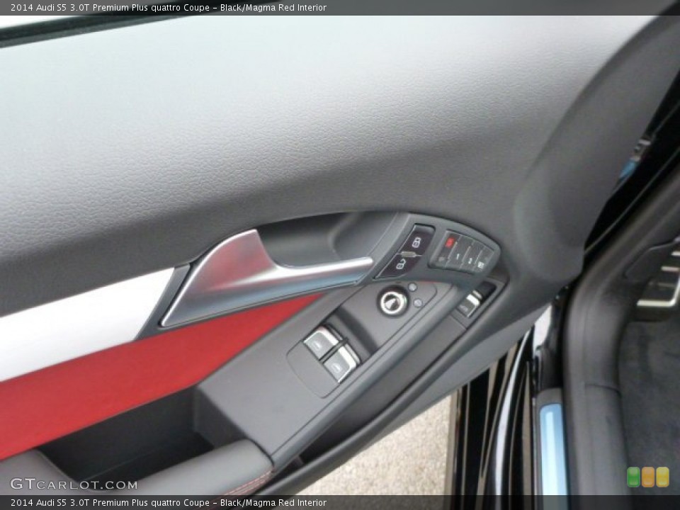 Black/Magma Red Interior Controls for the 2014 Audi S5 3.0T Premium Plus quattro Coupe #88020153