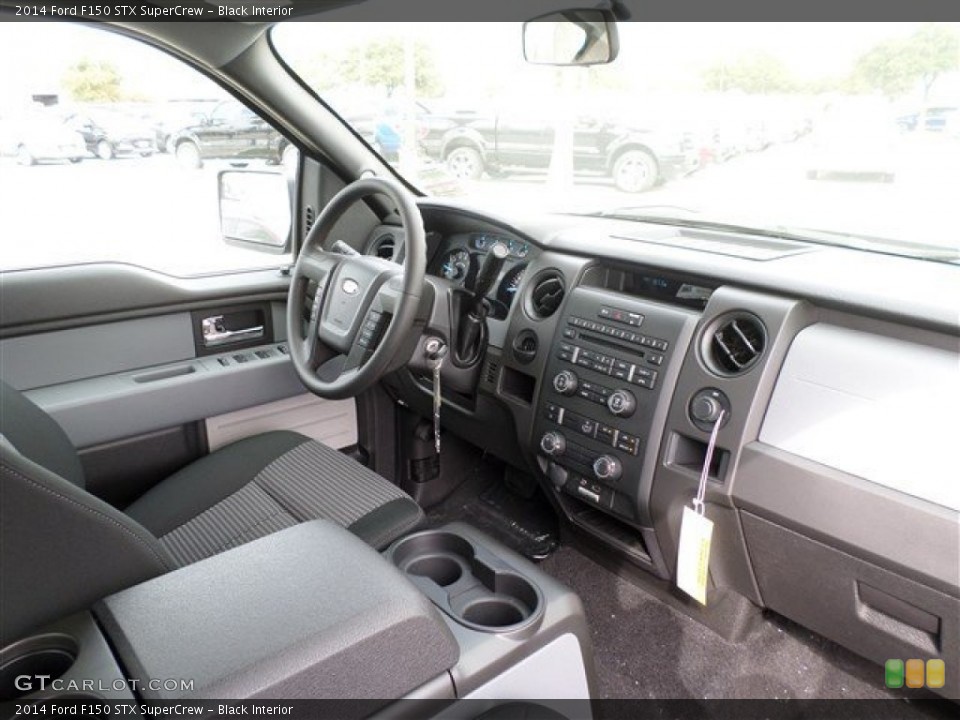 Black Interior Dashboard for the 2014 Ford F150 STX SuperCrew #88020342