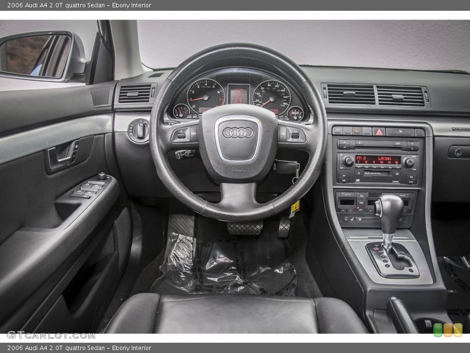 Ebony Interior Dashboard for the 2006 Audi A4 2.0T quattro Sedan #88022754