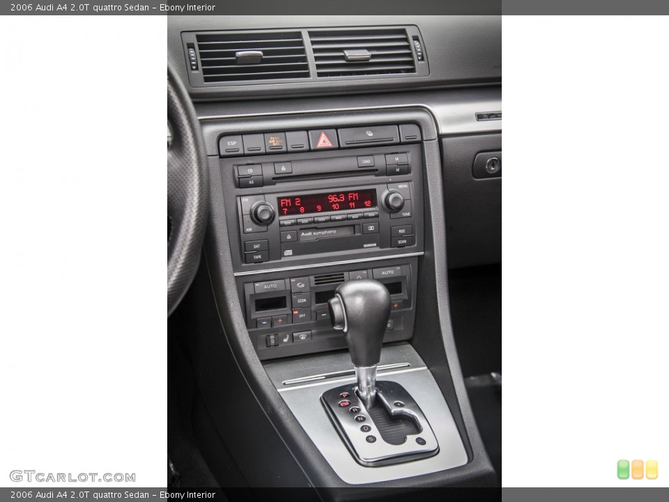 Ebony Interior Transmission for the 2006 Audi A4 2.0T quattro Sedan #88022775