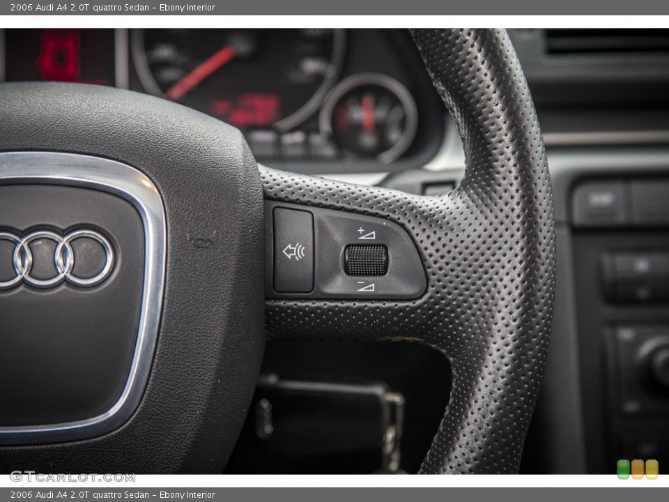 Ebony Interior Controls for the 2006 Audi A4 2.0T quattro Sedan #88022952