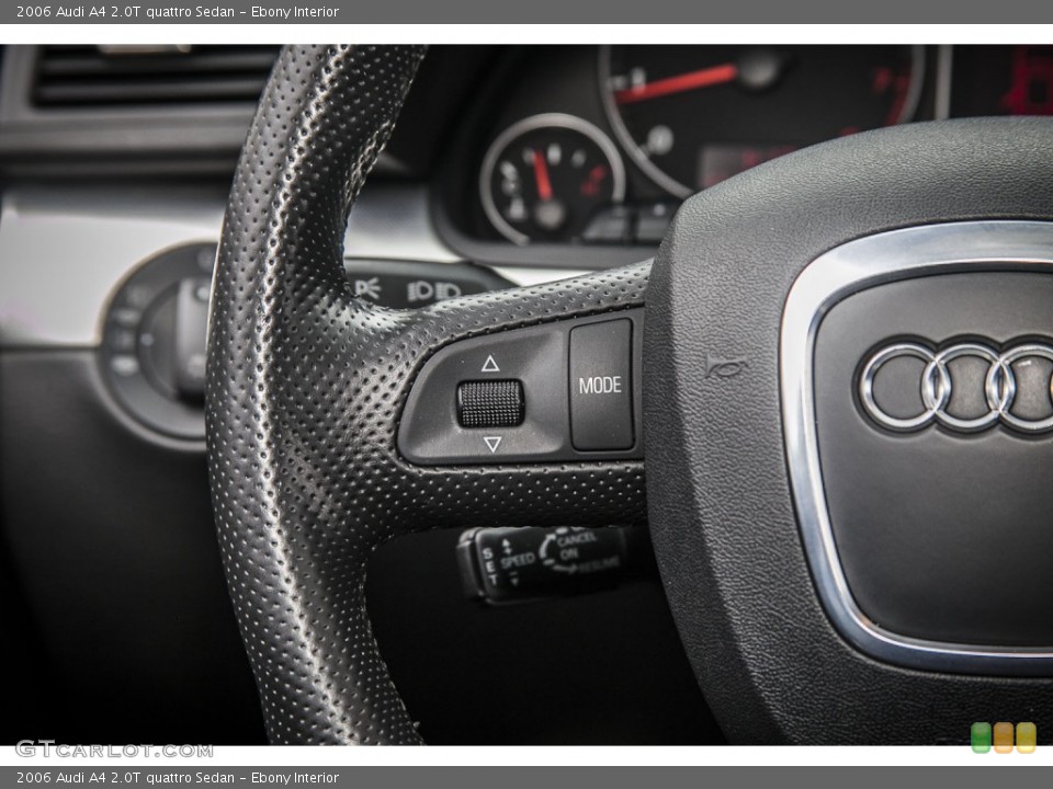 Ebony Interior Controls for the 2006 Audi A4 2.0T quattro Sedan #88022970