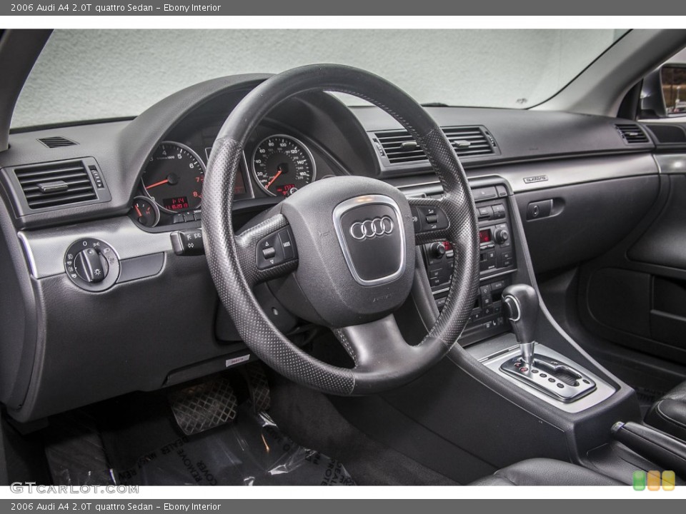 Ebony Interior Dashboard for the 2006 Audi A4 2.0T quattro Sedan #88022991