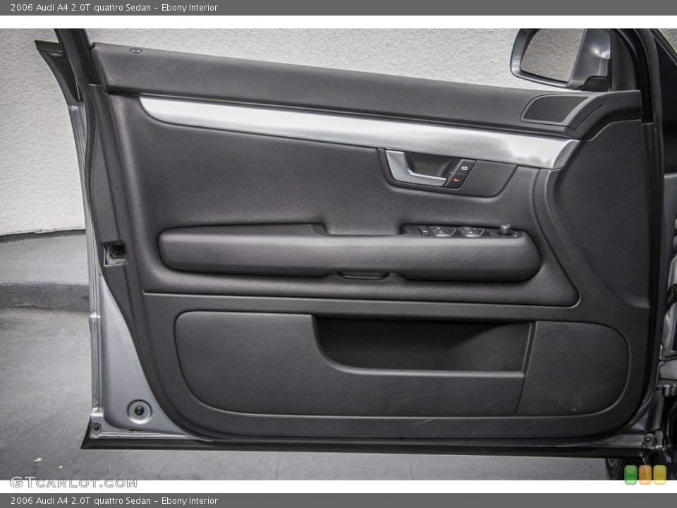 Ebony Interior Door Panel for the 2006 Audi A4 2.0T quattro Sedan #88023007