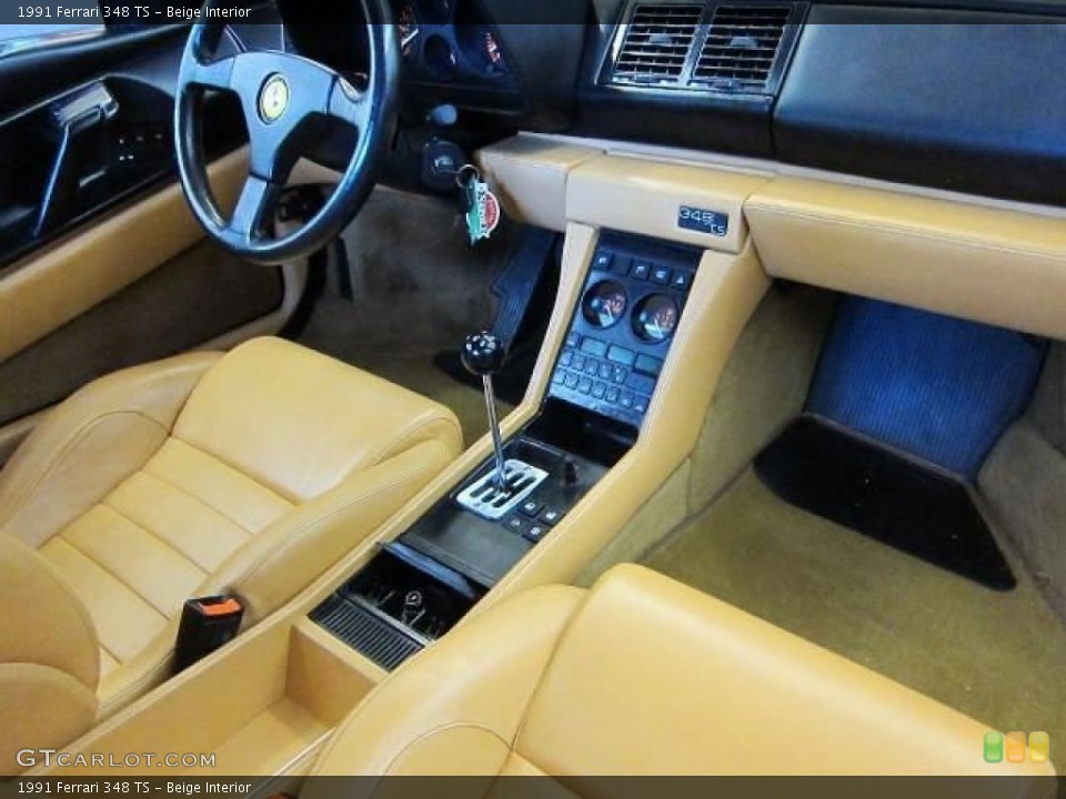 Beige 1991 Ferrari 348 Interiors