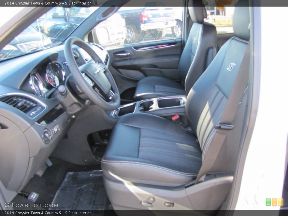 S Black Interior Front Seat for the 2014 Chrysler Town & Country S #88030532