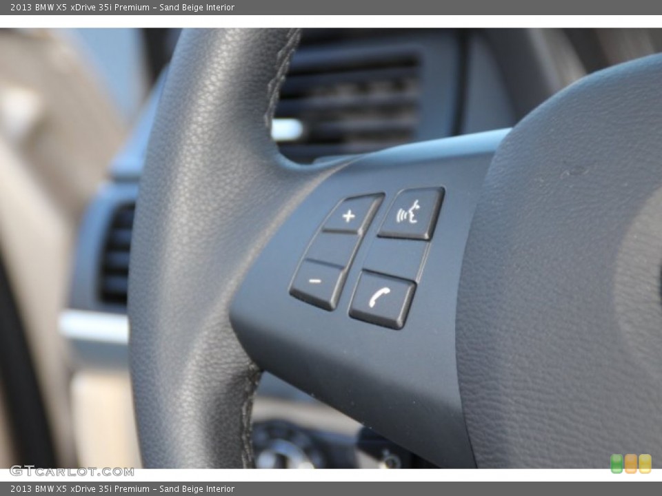 Sand Beige Interior Controls for the 2013 BMW X5 xDrive 35i Premium #88033166