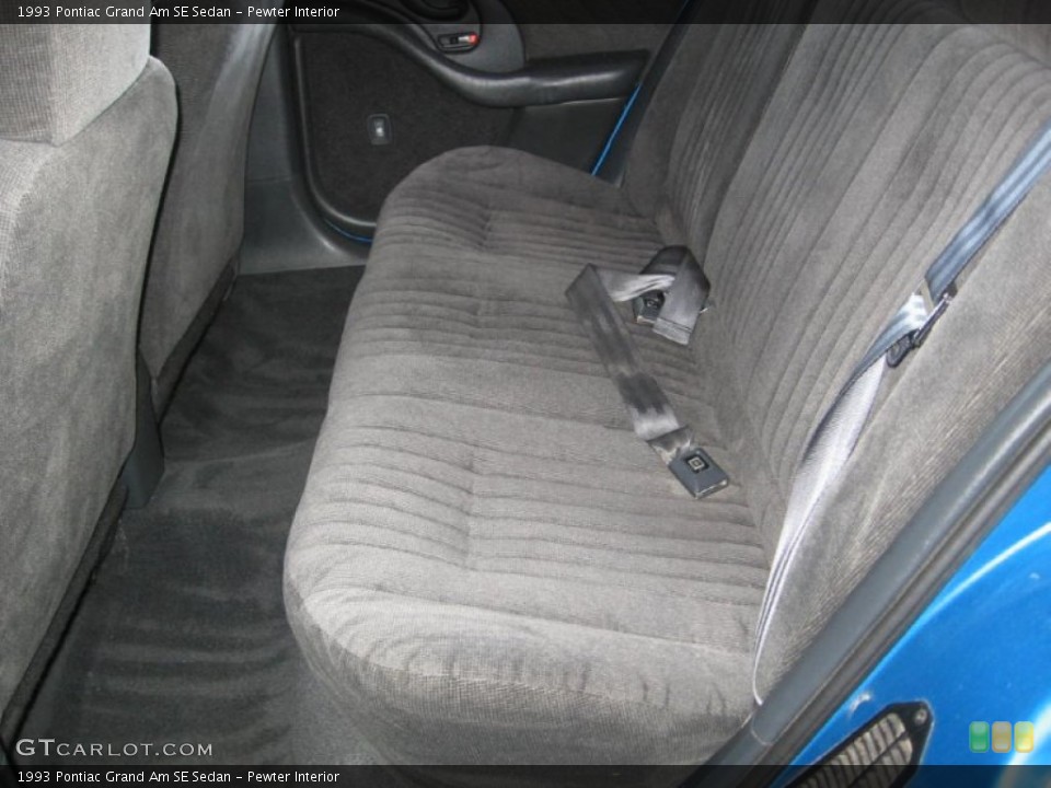 Pewter Interior Rear Seat for the 1993 Pontiac Grand Am SE Sedan #88035434
