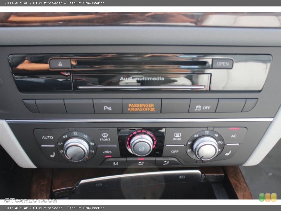 Titanium Gray Interior Controls for the 2014 Audi A6 2.0T quattro Sedan #88035629