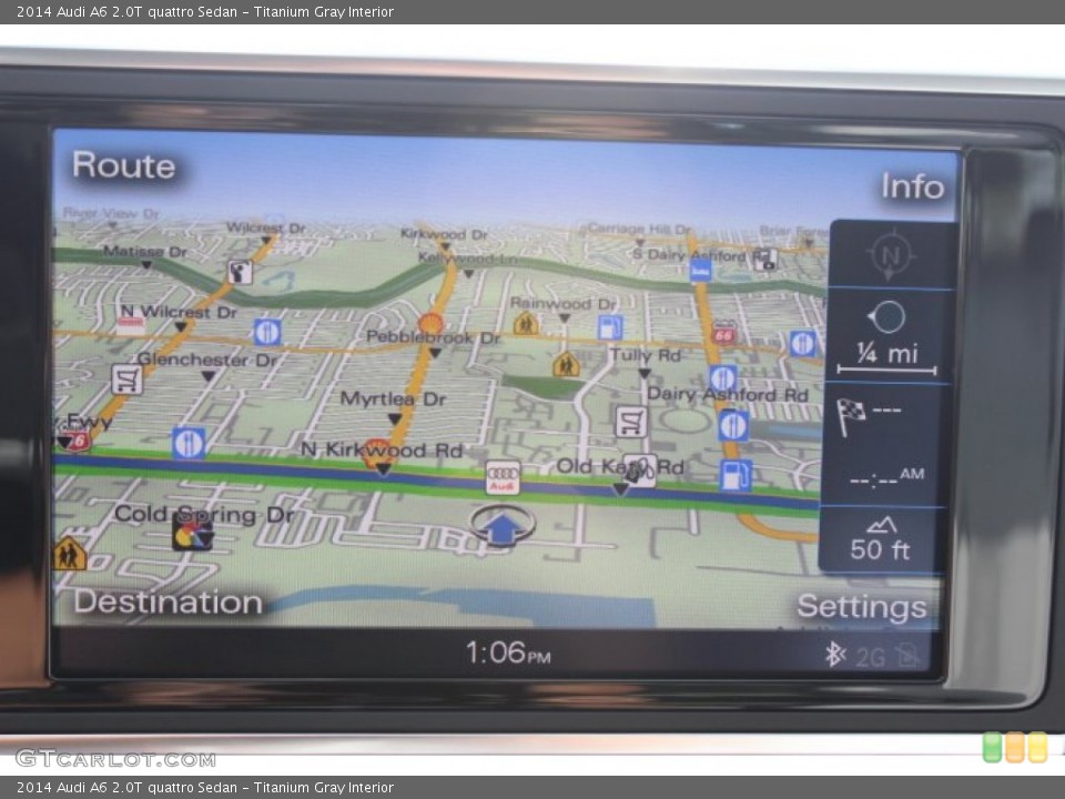 Titanium Gray Interior Navigation for the 2014 Audi A6 2.0T quattro Sedan #88035668