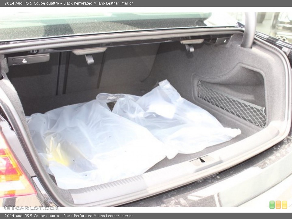 Black Perforated Milano Leather Interior Trunk for the 2014 Audi RS 5 Coupe quattro #88037554