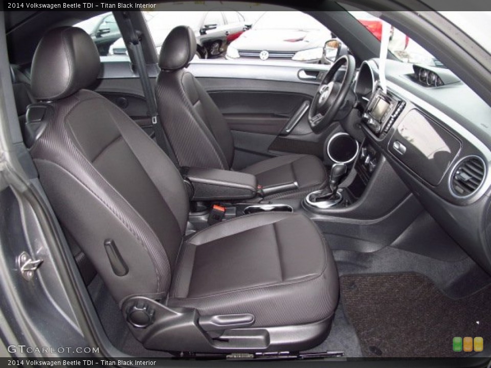 Titan Black Interior Front Seat for the 2014 Volkswagen Beetle TDI #88038743
