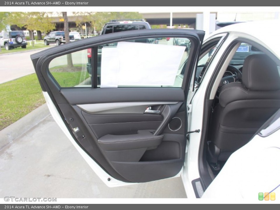 Ebony Interior Door Panel for the 2014 Acura TL Advance SH-AWD #88038782