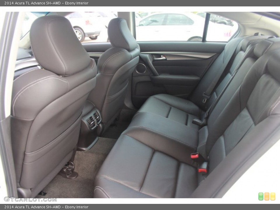 Ebony Interior Rear Seat for the 2014 Acura TL Advance SH-AWD #88038830
