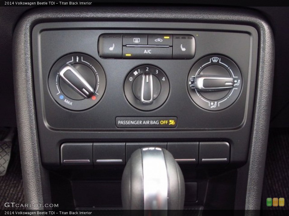 Titan Black Interior Controls for the 2014 Volkswagen Beetle TDI #88038908