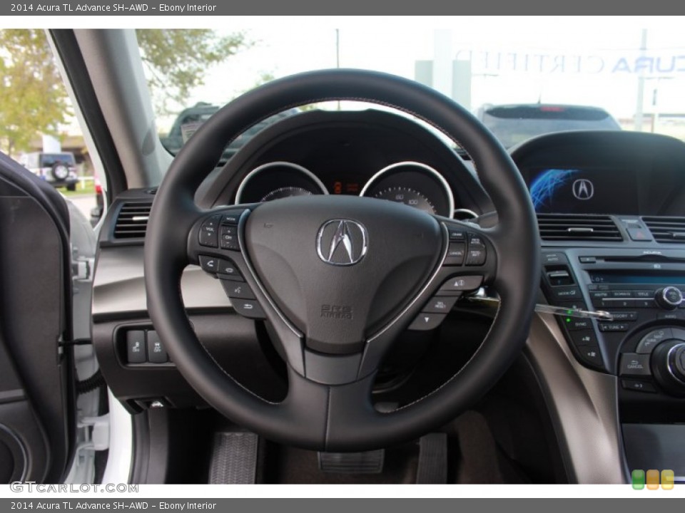 Ebony Interior Steering Wheel for the 2014 Acura TL Advance SH-AWD #88039235