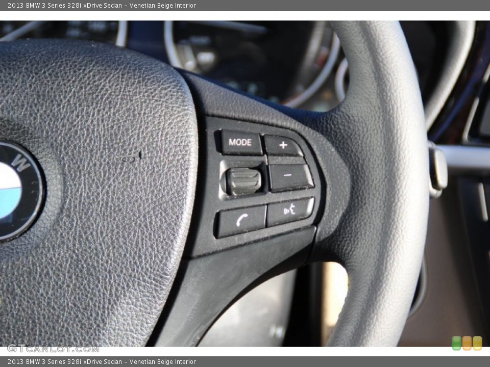Venetian Beige Interior Controls for the 2013 BMW 3 Series 328i xDrive Sedan #88039391