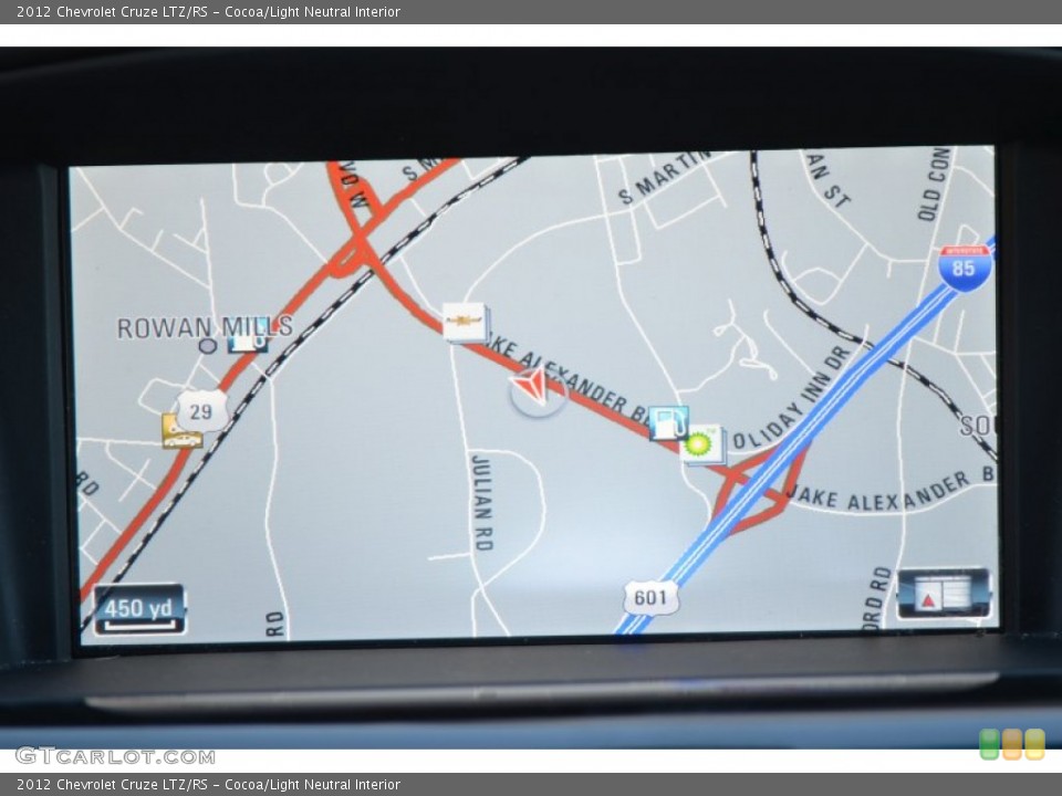 Cocoa/Light Neutral Interior Navigation for the 2012 Chevrolet Cruze LTZ/RS #88040657