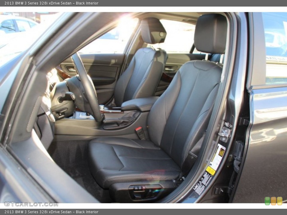 Black Interior Front Seat for the 2013 BMW 3 Series 328i xDrive Sedan #88040711