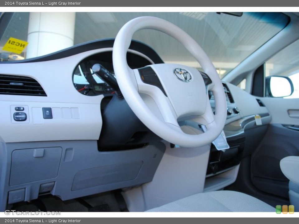 Light Gray Interior Steering Wheel for the 2014 Toyota Sienna L #88043255