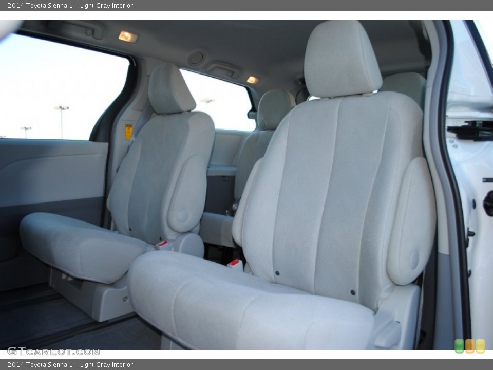 Light Gray Interior Rear Seat for the 2014 Toyota Sienna L #88043321