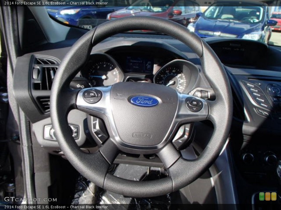 Charcoal Black Interior Steering Wheel for the 2014 Ford Escape SE 1.6L EcoBoost #88048136