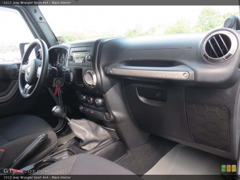 Black Interior Dashboard for the 2013 Jeep Wrangler Sport 4x4 #88049105