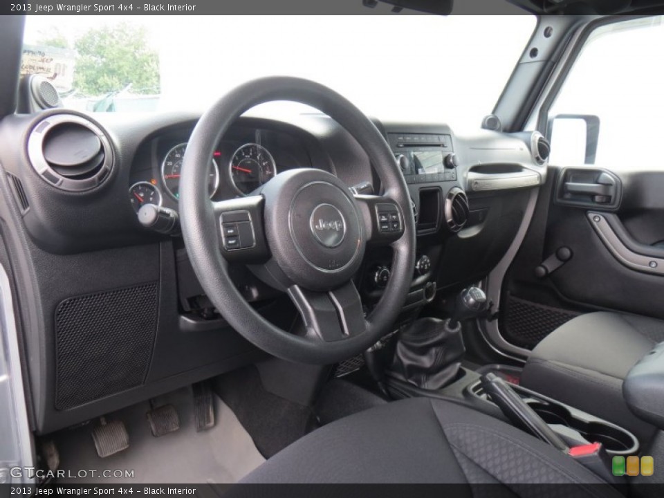 Black Interior Prime Interior for the 2013 Jeep Wrangler Sport 4x4 #88049243