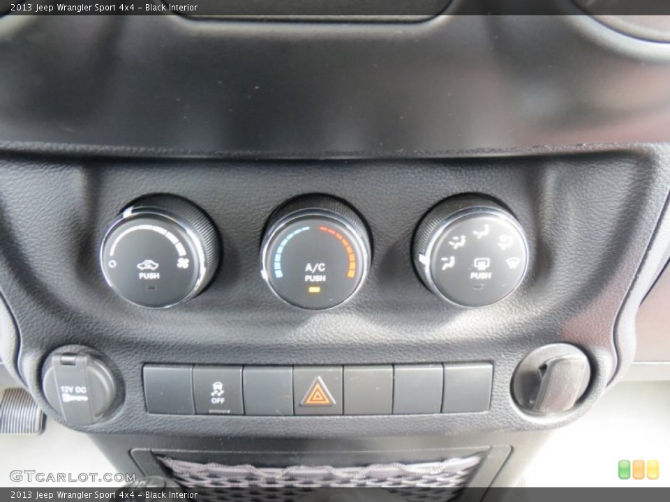 Black Interior Controls for the 2013 Jeep Wrangler Sport 4x4 #88049348