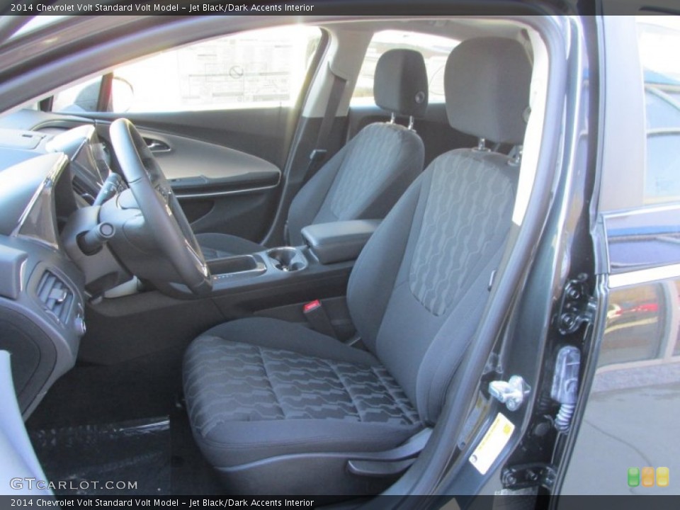 Jet Black/Dark Accents Interior Front Seat for the 2014 Chevrolet Volt  #88049933