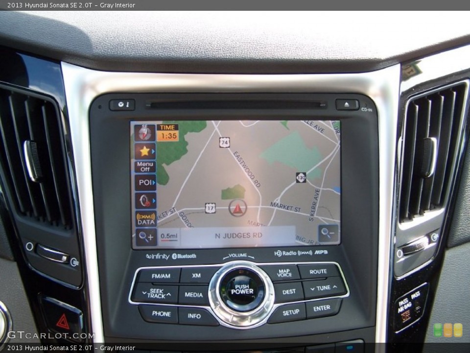 Gray Interior Navigation for the 2013 Hyundai Sonata SE 2.0T #88051463
