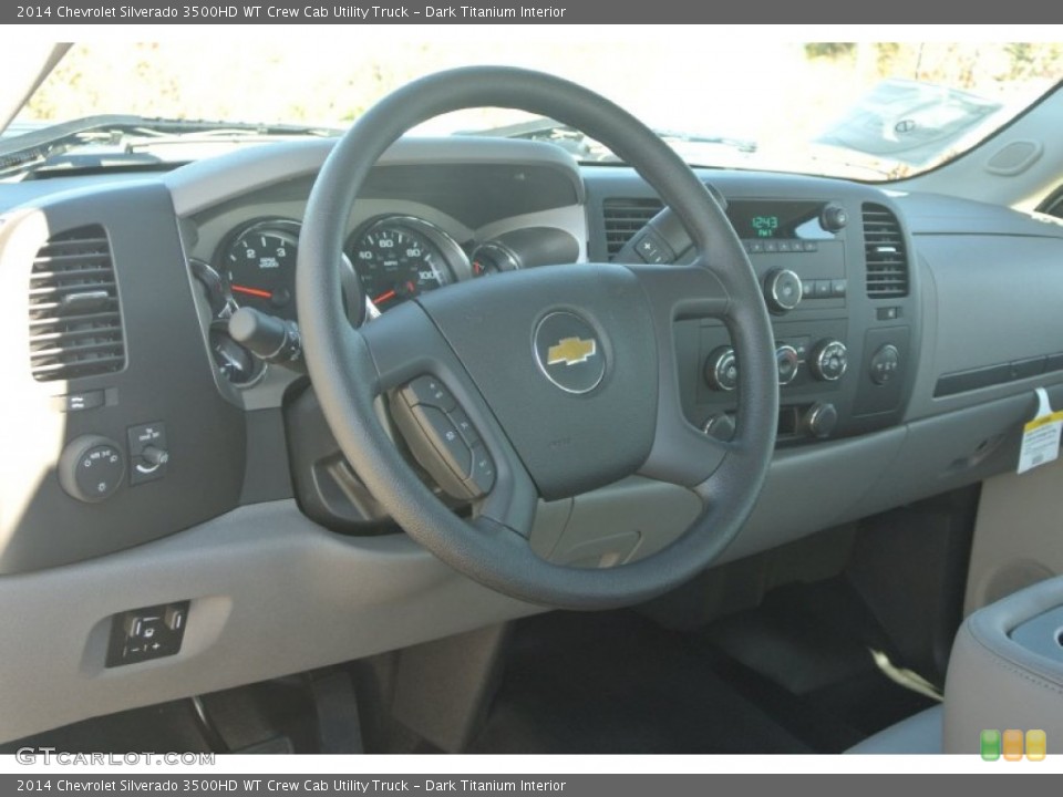 Dark Titanium Interior Dashboard for the 2014 Chevrolet Silverado 3500HD WT Crew Cab Utility Truck #88051583