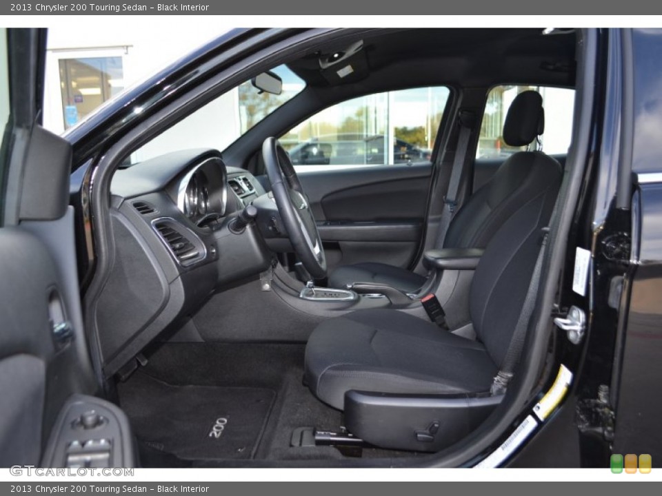 Black Interior Front Seat for the 2013 Chrysler 200 Touring Sedan #88052795