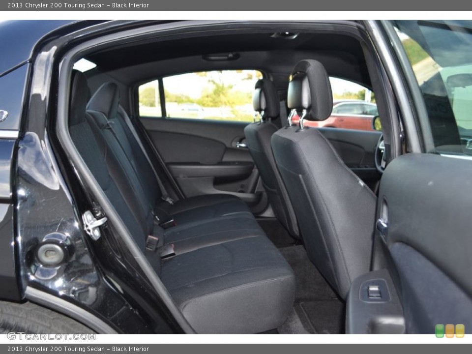Black Interior Rear Seat for the 2013 Chrysler 200 Touring Sedan #88052834