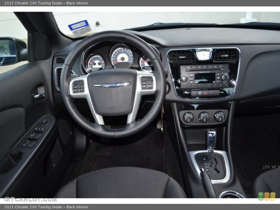 Black Interior Dashboard for the 2013 Chrysler 200 Touring Sedan #88052900