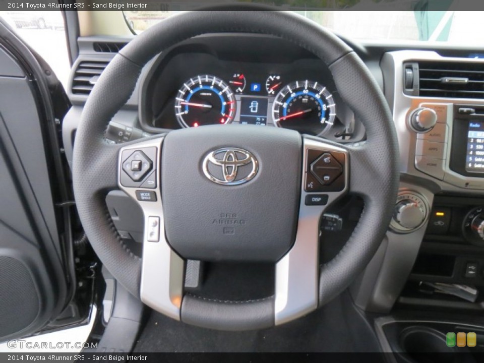 Sand Beige Interior Steering Wheel for the 2014 Toyota 4Runner SR5 #88055981