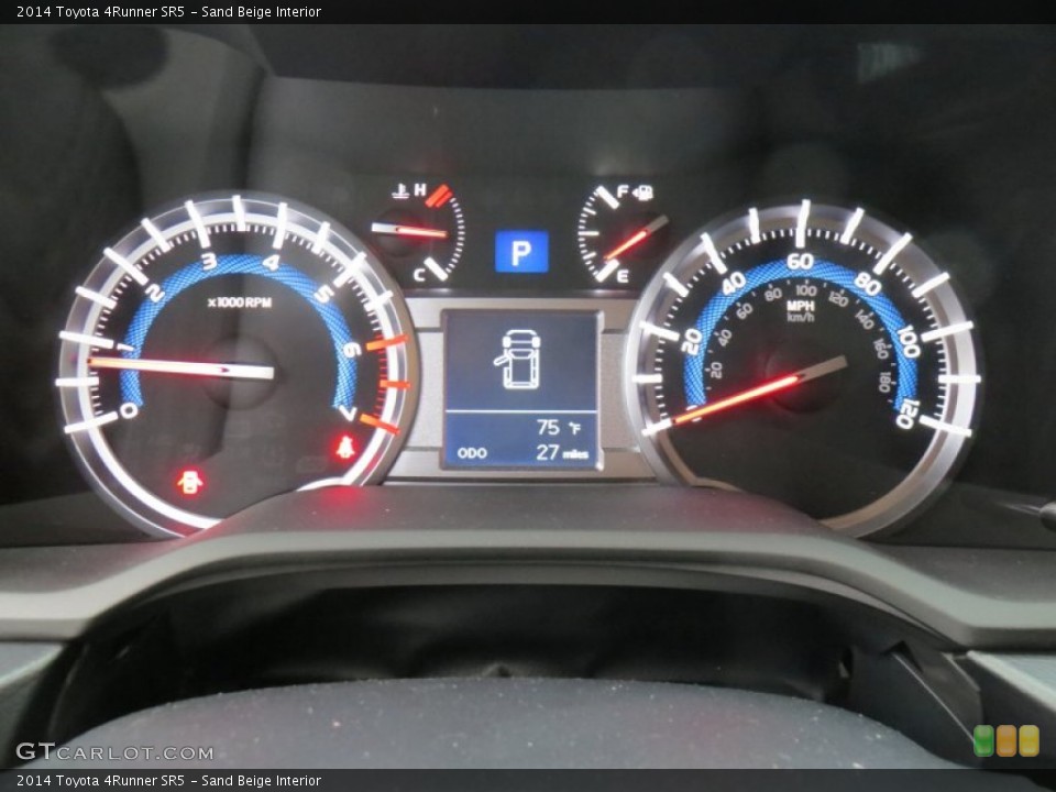 Sand Beige Interior Gauges for the 2014 Toyota 4Runner SR5 #88055993