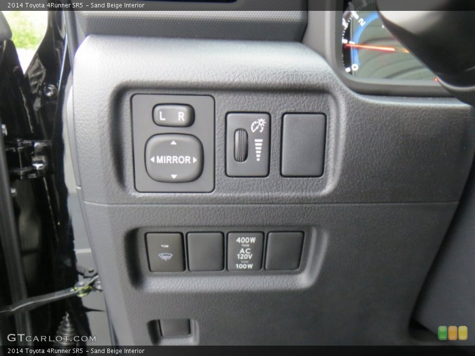 Sand Beige Interior Controls for the 2014 Toyota 4Runner SR5 #88056005