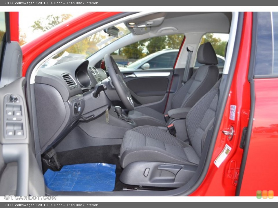 Titan Black Interior Photo for the 2014 Volkswagen Golf TDI 4 Door #88060659