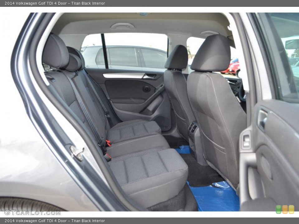 Titan Black Interior Rear Seat for the 2014 Volkswagen Golf TDI 4 Door #88061055