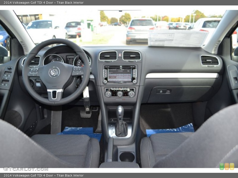 Titan Black Interior Dashboard for the 2014 Volkswagen Golf TDI 4 Door #88061073